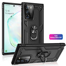 RUBBERIZED CASE W/SHOCK ABSORPTION & RING STAND FOR SAMSUNG GALAXY NOTE 20-BLACK