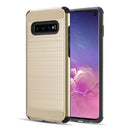 SAMSUNG GALAXY S10 SILKEE ARMOR ANTI SHOCK PC + TPU DUAL HYBRID CASE - GOLD