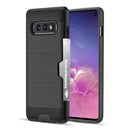 SAMSUNG GALAXY S10E HYBRID CARD TO GO CASE BLACK TPU W/ SILK BLACK