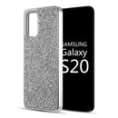 SAMSUNG GALAXY S20 DIAMOND PLATINUM HYBRID BUMPER CASE ELECTROPLATED FRAME