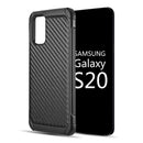 SAMSUNG GALAXY S20 HYBRID CASE BLACK TPUE BLACK PC CARBON FIBER FINISH