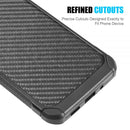SAMSUNG GALAXY S20 HYBRID CASE BLACK TPUE BLACK PC CARBON FIBER FINISH