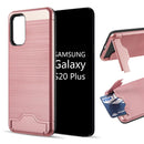 2-IN-1 SILK WALLET CASE W/ KICKSTAND FOR SAMSUNG GALAXY S20+