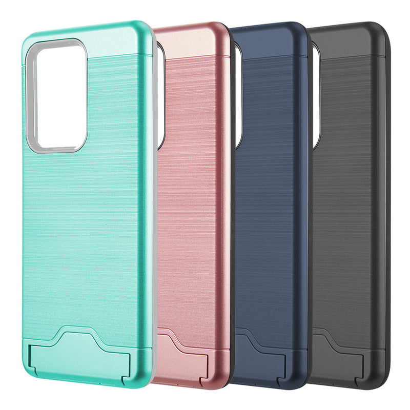 PROTECTIVE 2IN1 CASE WITH SILK BACK PLATE FOR SAMSUNG GALAXY S20 ULTRA