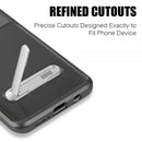 SAMSUNG GALAXY S9 SHOCKPROOF TRANSPARANT TPU+PC FRAME W/ STAND BLACK