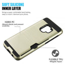 SAMSUNG GALAXY S9 HYBRID CARD TO GO CASE BLACK TPU W/ SILK BACK PLATE