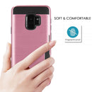 SAMSUNG GALAXY S9 HYBRID CARD TO GO CASE BLACK TPU W/ SILK BACK PLATE