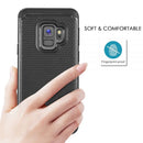 SAMSUNG GALAXY S9 GRIPPY HYBRID CASE BLACK TPU + BLACK PC