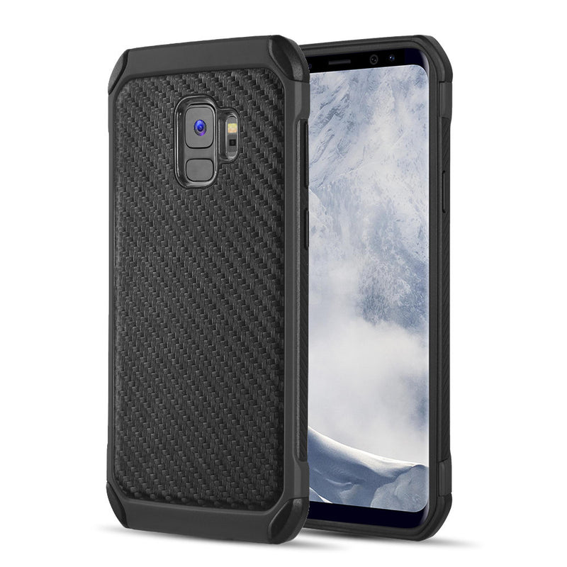 SAMSUNG GALAXY S9 TOUGH HYBRID CASE BLACK TPU + BLACK PC