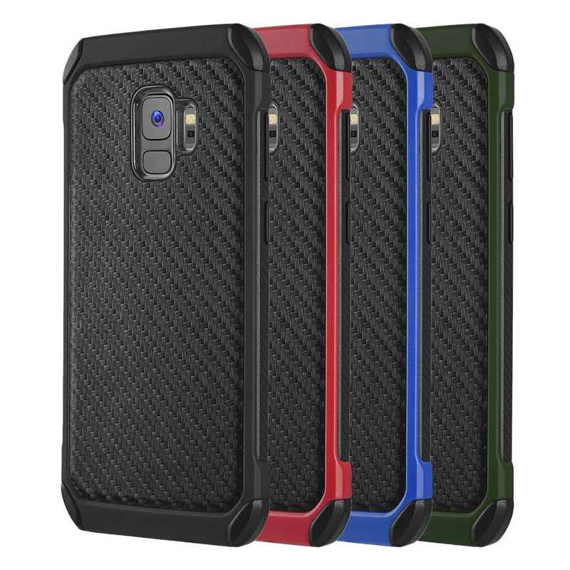 SAMSUNG GALAXY S9 TOUGH HYBRID CASE BLACK TPU + BLACK PC