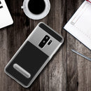 SAMSUNG GALAXY S9+ SHOCKPROOF HYBRID TRANSPARENT +PC FRAME KICKSTAND