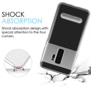 SAMSUNG GALAXY S9+ SHOCKPROOF HYBRID TRANSPARENT +PC FRAME KICKSTAND