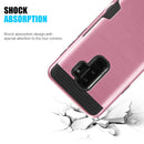 SAMSUNG S9 PLUS HYBRID CASE BLACK TPU W/ SILK BACK - ROSE GOLD