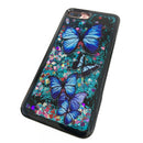 IPHONE 7 PLUS WATERFALL LIQUID CASE WITH ELECTROPLATED FRAME - COLORFUL OWL