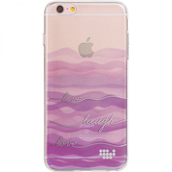 FOR IPHONE 6 / 6S  WATER COLOR IMD CASE LIVE LAUGH LOVE
