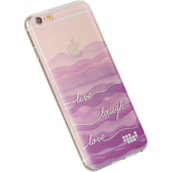 FOR IPHONE 6 / 6S  WATER COLOR IMD CASE LIVE LAUGH LOVE