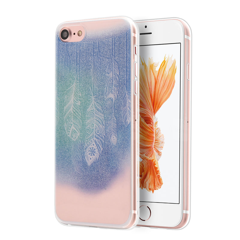 FOR IPHONE 7 TPU WATER COLOR IMD CASE  BE-YOU-TIFUL