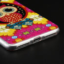 FOR IPHONE 7 PLUS  IMD CASE WITH GLITTER COLORFUL OWL