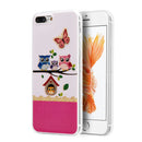 FOR IPHONE 7 PLUS  IMD CASE WITH GLITTER COLORFUL OWL