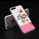 FOR IPHONE 7 PLUS  IMD CASE WITH GLITTER COLORFUL OWL