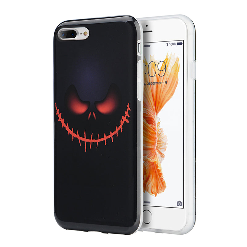 FOR IPHONE 8 PLUS/ FOR IPHONE 7 PLUS HALLOWEEN SERIES IMD TPU CASE - BLACK PIRATE
