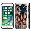 FOR IPHONE 7 PLUS PATRIOTIC VINTAGE FLAG SERIES IMD TPU CASE - FADED GLORY
