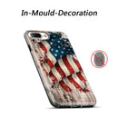 FOR IPHONE 7 PLUS PATRIOTIC VINTAGE FLAG SERIES IMD TPU CASE - FADED GLORY