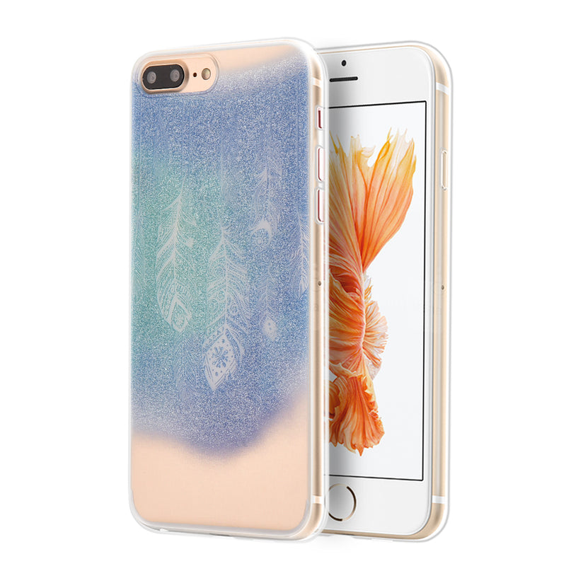 FOR IPHONE 7 PLUS TPU WATER COLOR IMD CASE - DANCING