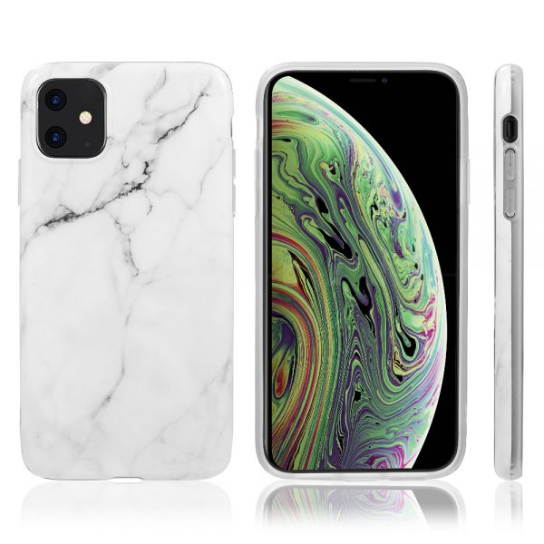 MARBLE IMD SOFT  CASE FOR IPHONE 11 - WHITE
