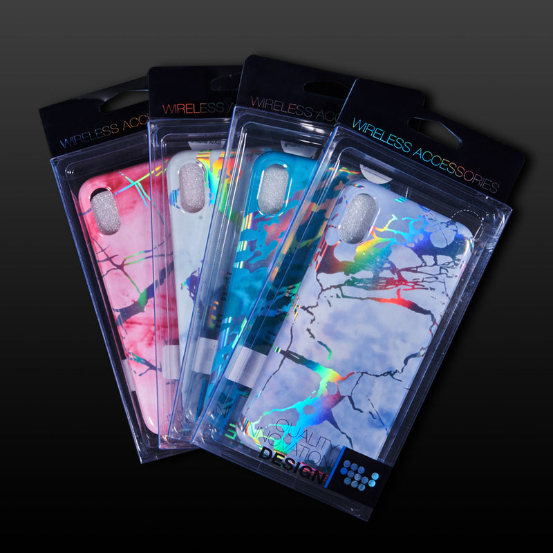 FOR IPHONE XS MAX THE LIGHTNING MARBLE IMD SOFT TPU CASE PINK
