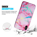 FOR IPHONE XS MAX THE LIGHTNING MARBLE IMD SOFT TPU CASE PINK