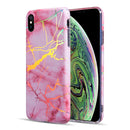 FOR IPHONE XS MAX THE LIGHTNING MARBLE IMD SOFT TPU CASE PINK