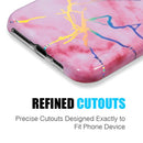 FOR IPHONE XS MAX THE LIGHTNING MARBLE IMD SOFT TPU CASE PINK