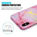 FOR IPHONE XS MAX THE LIGHTNING MARBLE IMD SOFT TPU CASE PINK