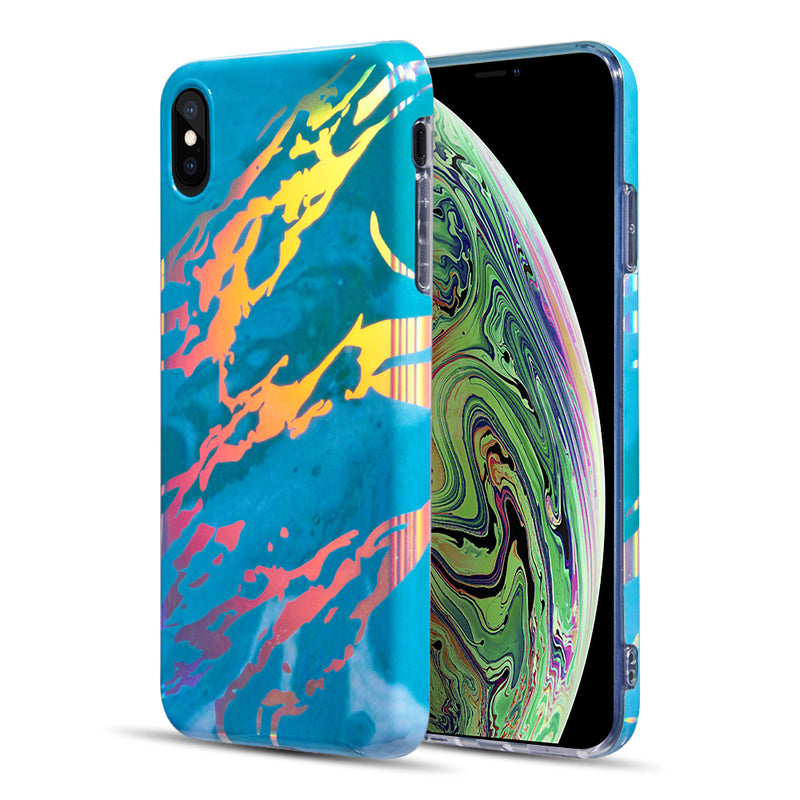 FOR IPHONE XS MAX THE LIGHTNING MARBLE IMD SOFT TPU CASE PINK
