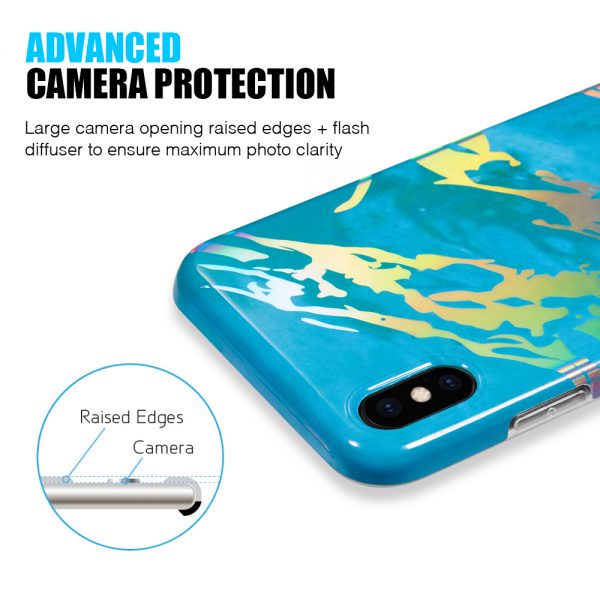 FOR IPHONE XS MAX THE LIGHTNING MARBLE IMD SOFT TPU CASE PINK