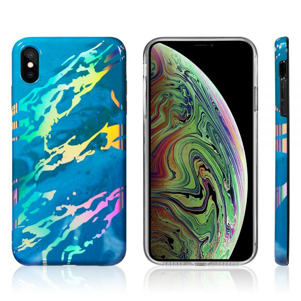 FOR IPHONE XS MAX THE LIGHTNING MARBLE IMD SOFT TPU CASE PINK