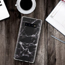 SAMSUNG GALAXY S10 PLUS MARBLE IMD SOFT  CASE - BLACK