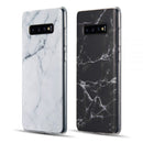 SAMSUNG GALAXY S10 PLUS MARBLE IMD SOFT  CASE - BLACK