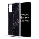 SAMSUNG GALAXY S20 PLUS(6.7") SPARKLING MARBLE IMD SOFT TPU CASE - BLACK