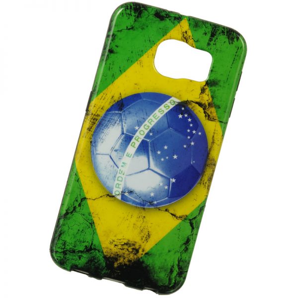 For Samsung Galaxy S6 Phone Back Cover TPU Material with Flag of a Nation