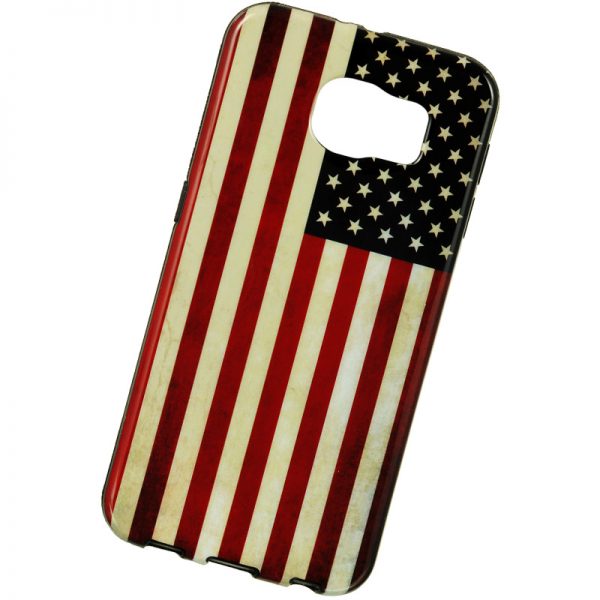 For Samsung Galaxy S6 Phone Back Cover TPU Material with Flag of a Nation