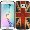 SAMSUNG GALAXY S6 EDGE BLACK TPU IMD FLAG BRITISH