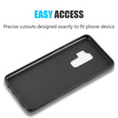 SAMSUNG GALAXY S9 PLUS MARBLE IMD SOFT TPU CASE BLACK