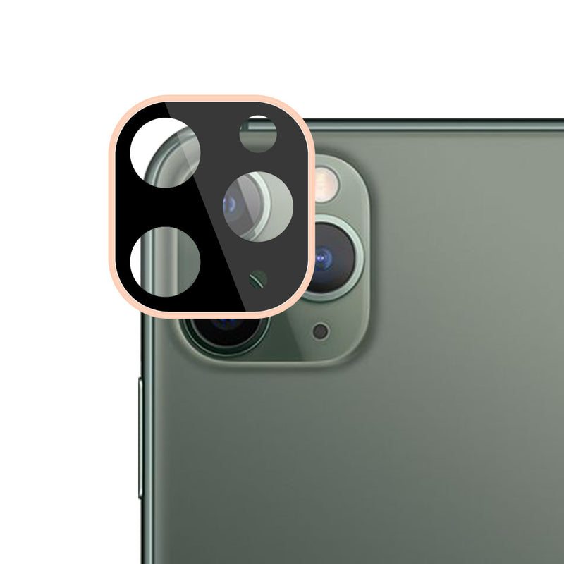 ULTRA CLEAR CAMERA LENS PROTECTIVE TEMPERED GLASS FOR IPHONE 11 PRO AND IPHONE 11 PRO MAX - GOLD