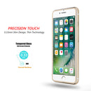 IPHONE 8 / 7 ALUMINUM FRAME TEMPERED GLASS SCREEN PROTECTOR