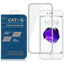 IPHONE 8 / 7 ALUMINUM FRAME TEMPERED GLASS SCREEN PROTECTOR