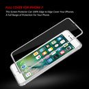 IPHONE 8 / 7 ALUMINUM FRAME TEMPERED GLASS SCREEN PROTECTOR