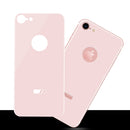 FOR IPHONE 8 BACK COVER TEMPERED GLASS RARE PLATE PROTECTOR - WHITE