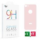 FOR IPHONE 8 BACK COVER TEMPERED GLASS RARE PLATE PROTECTOR - WHITE